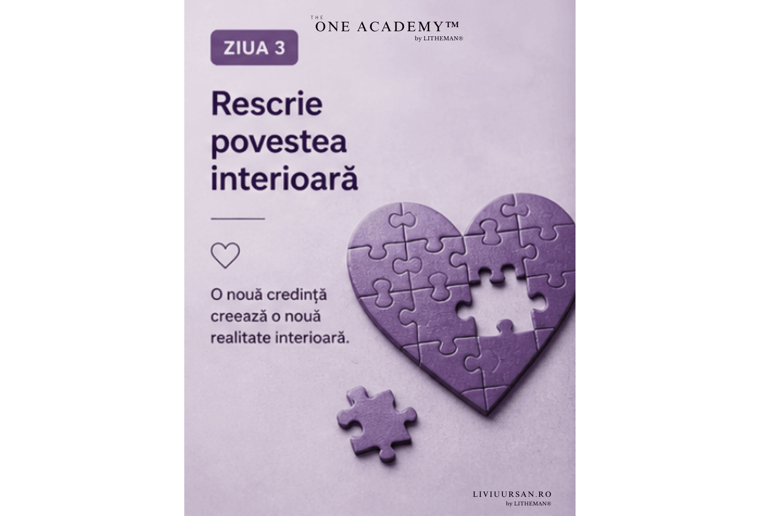 Ziua 3 - rescrie povestea interioară